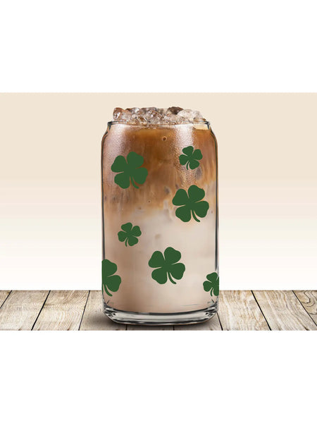 Shamrock Glass Can