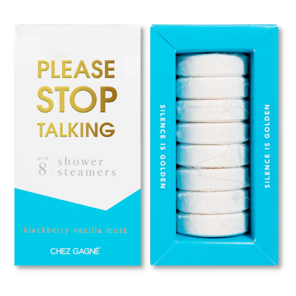 Please Stop Talking Shower Steamers | Chez Gagne