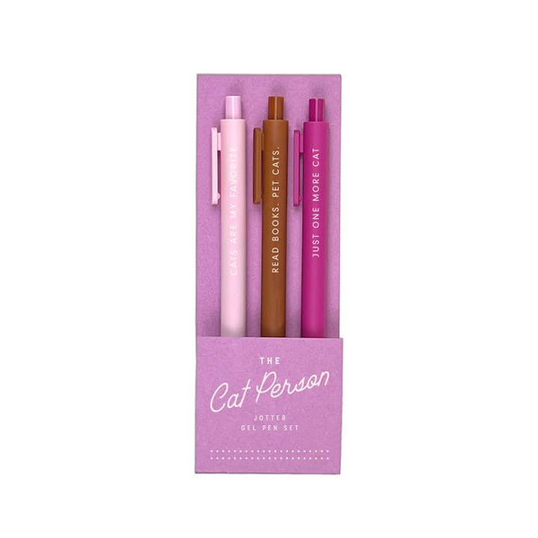 The Cat Person Gel Pen Set | Ruff House 
