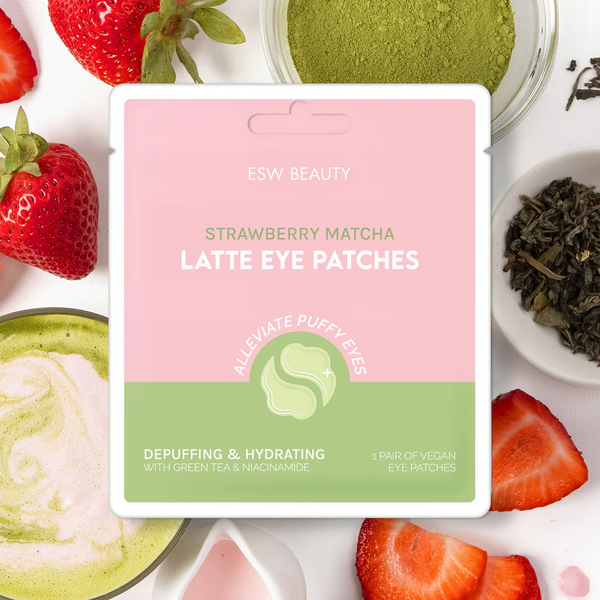 Strawberry Matcha Latte Depuffing & Hydrating Eye Patches | ESW