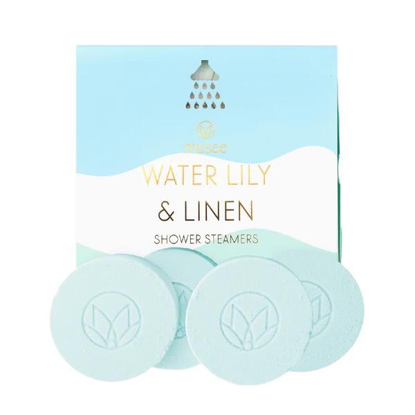 Water Lily & Linen Shower Steamers | Musee