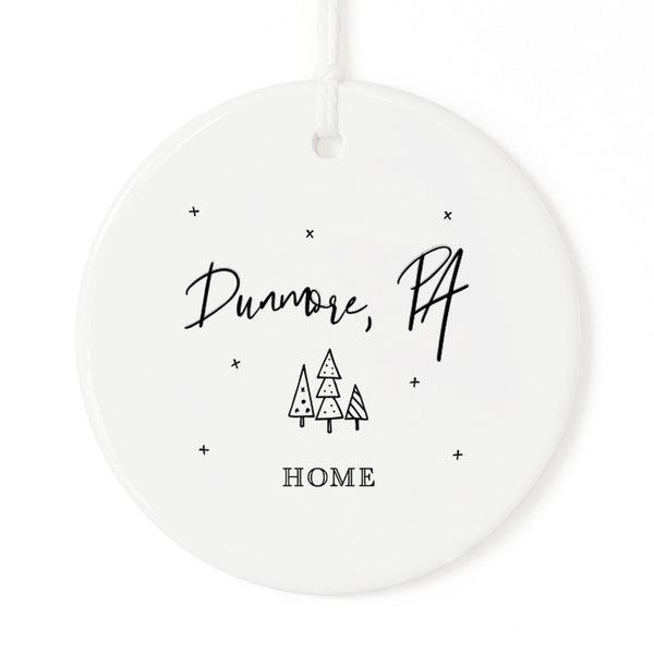 Scranton-The Electric City-Green Ridge-The Hill Section-Dunmore Christmas Ornaments