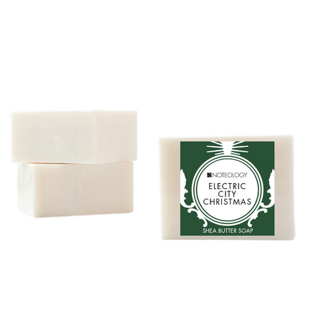 Electric City Christmas Shea Butter Bar Soap | Noteology