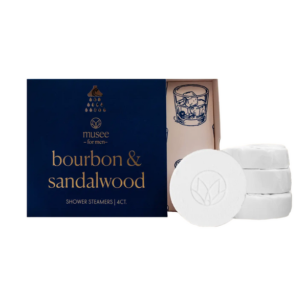 Bourbon & Sandalwood Shower Steamers | Musee