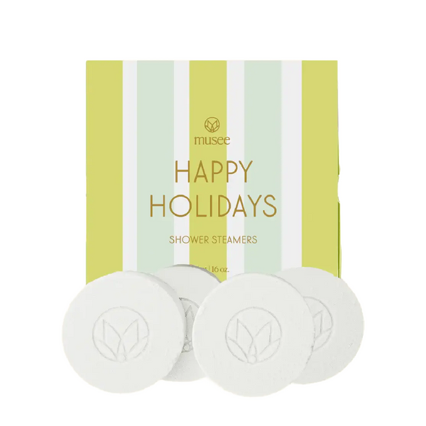 Happy Holidays Shower Steamers | Musee