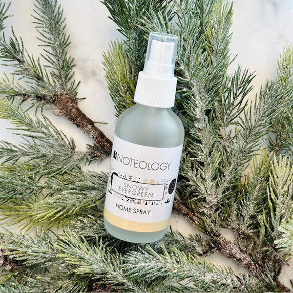 Snowy Evergreen Home Spray | Noteology