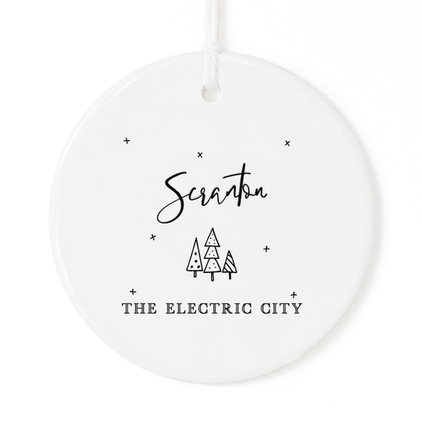 Scranton-The Electric City-Green Ridge-The Hill Section-Dunmore Christmas Ornaments