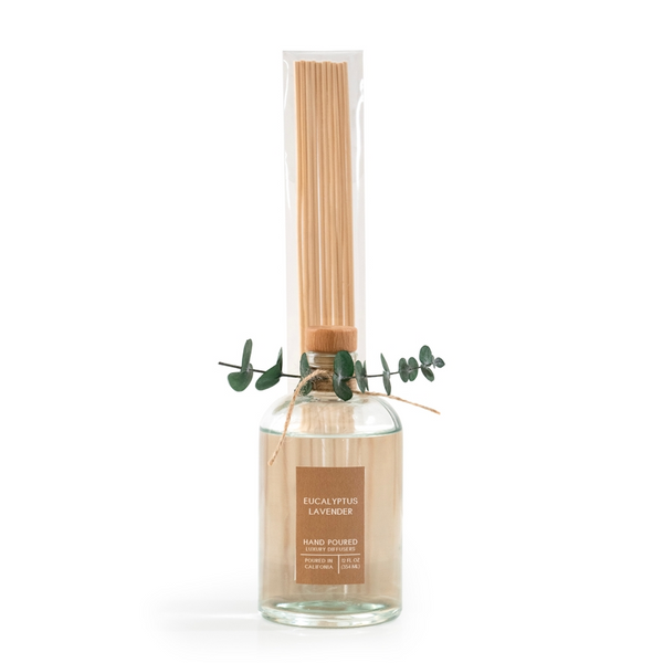 Eucalyptus Lavender Botanical Tie Reed Diffuser | Andaluca