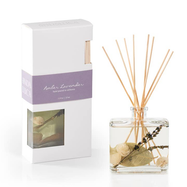 Amber Lavender Botanical Reed Diffuser | Andaluca