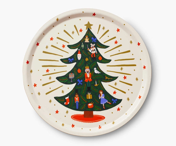 Holiday Tree Round Serving Tray | Rifle Paper Co.