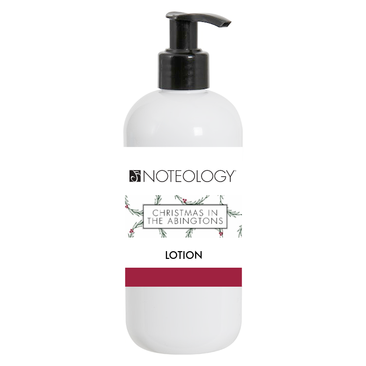 Christmas in the Abingtons Lotion | Noteology