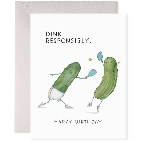 Pickleball Bday | Pickle Birthday Greeting Card