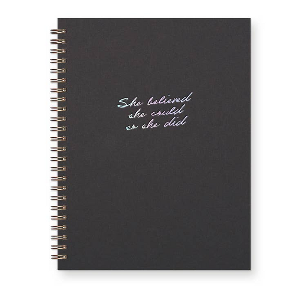 She Believed Journal: Lined Notebook | Ruff House