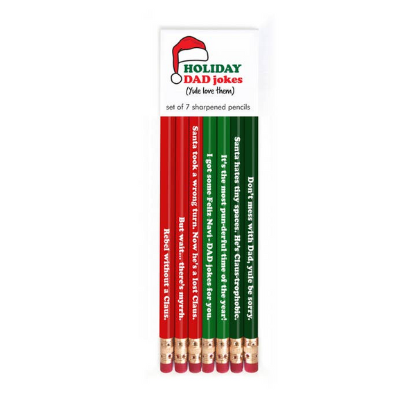 Holiday Dad Jokes Pencil Set | Snifty