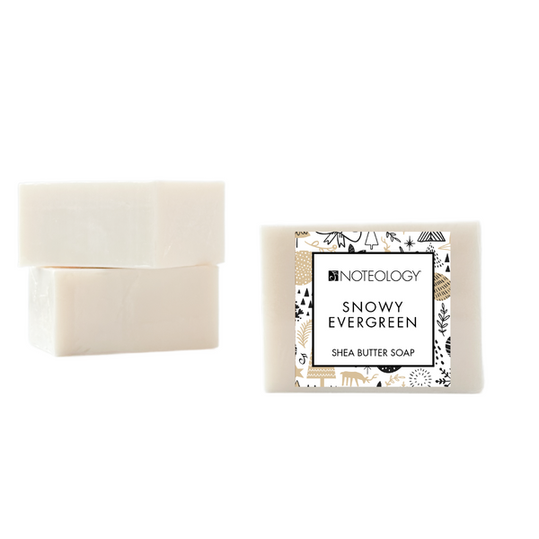 Snowy Evergreen Shea Butter Bar Soap | Noteology